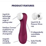 Satisfyer Pro 2 Generation 3 with Liquid Air Technology Wine Red | shoptok.hr