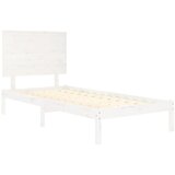  Okvir za krevet bijeli od masivnog drva 90 x 190 cm mali | shoptok.hr