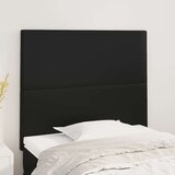  Posteljno vzglavje 2 kosa črno 90x5x78/88 cm umetno usnje, (20793035) Cene