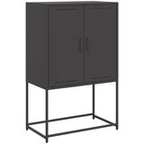 Maison Chic Visoka omara - Komoda - Predalnik črna 68,5x38,5x107 cm jeklo, (21717043) Cene