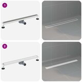 Tuš odtok 2-v-1 z 360° sifonom srebrna 80 cm, (5000112444) | Shoptok.si