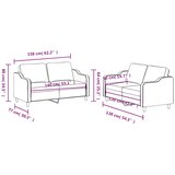  2-dijelni set sofa s jastucima crni od tkanine | shoptok.hr