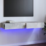 TV ormarić s LED svjetlima siva boja betona 120x35x15,5 cm | shoptok.hr
