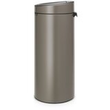 Brabantia Koš za smeti na dotik 30 L s plastičnim vložkom - platina | Shoptok.si