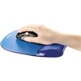 Fellowes Crystal Gel podloga za miško/počivalo za zapestje, modra | Shoptok.si