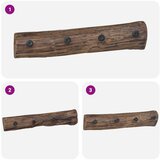  Vješalica Smeđa 50 x 8 x 12 cm Čvrsto drvo iz reciklaže | shoptok.hr