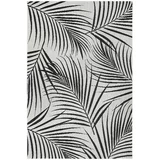 Ragami crno-sivi vanjski tepih Flora, 120 x 170 cm