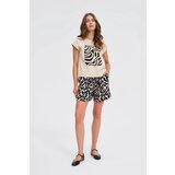 Marisse Beige T-Shirt With Geometric Print | ePonuda.com