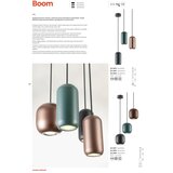 Redo 01-3479 - Visilica na sajli BOOM 1xGU10/10W/230V prečnik 12 cm braon | Eponuda.com