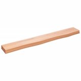  Zidna polica svjetlosmeđa 80 x 10 x 4 cm od obrađene hrastovine | Eponuda.com