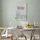  Slika - Rome in Watercolours (1 Part) Vertical 60x90 Akustična | shoptok.hr