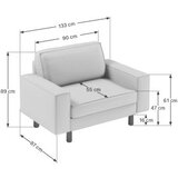 Atelier Del Sofa 1-Seat sofa - fotelja sparrow loveseat sea green walnut | ePonuda.com