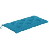  Klop s svetlo modro blazino 112 cm trdna tikovina | Shoptok.si