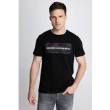 Legendww muška crna majica sa printom i porukom find balance 6247-9156-06 | ePonuda.com