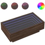  Stolić za kavu LED boja hrasta 90x50x30 cm konstruirano drvo | shoptok.hr