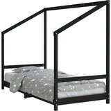 Otroški posteljni okvir bel 90x200 cm trdna borovina, (20916915) | Shoptok.si