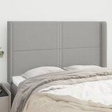  Uzglavlje s ušima svjetlosivo 147x16x118/128 cm od tkanine | shoptok.hr