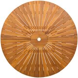  Preklopni vrtni stol Prirodna Ø110 x 75 cm Čvrsto drvo akacije | shoptok.hr