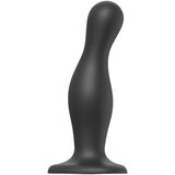Strap-On-Me Curvy L - valoviti, strap-on dildo (crni) | shoptok.hr