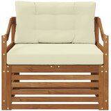  Set vanjskih sofa Čvrsto drvo akacije Prirodna | shoptok.hr