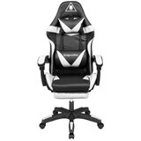 Krüger&Matz KRUGER&MATZ Gejmerska stolica sa podesivim jastucima GX-150 crno-bela KM0790-BW | Eponuda.com