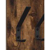  Vješalica za kapute na zidu Dimljeni hrast 20 x 1,5 x 100 cm | shoptok.hr