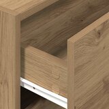 Ormarić s 2 ladice boja hrast 60x31x40 cm konstruirano drvo | shoptok.hr