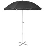  Ležalniki s senčnikom aluminij črni | Shoptok.si