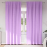 vidaXL Zavjese sa zavjesama 2 pcs Ljubičasta 260 x 140 cm Poliester | shoptok.hr