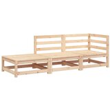  The Living Store Vrtni kavč s stolčkom za noge dvosed trdna borovina - Vrtni Kavč, (21443834) | Shoptok.si