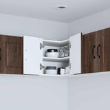  Zidni kutni ormar PORTO Smeđi hrast 57 x 57 x 40 cm | Eponuda.com