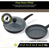 BE Living 3-delni set ponev (20-24-28 cm) + wok s pokrovom 28 cm BE Living - Delight black | Shoptok.si