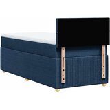  Krevet s oprugama i madracem plavi 90 x 200 cm od tkanine | shoptok.hr