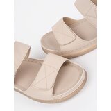 GOODIN Light beige women's Velcro sandals | shoptok.hr