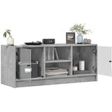 TV ormarić sa staklenim vratima boja betona 102x37x42 cm | Eponuda.com