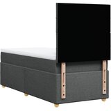  Okvir kreveta s oprugama i madrac tamnosivi 80x200cm od tkanine | shoptok.hr