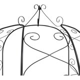  Vrtni luk crni Ø 180 x 255 cm čelični | Eponuda.com