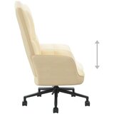  Stol za sproščanje kremno bel žamet, (20957750) | Shoptok.si