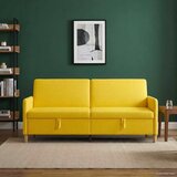 SOFA s pohranom Svijetlo žuta 192 x 78 x 87 cm Poliester | shoptok.hr