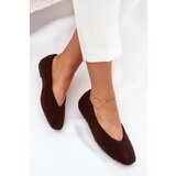 Boto Ladies Ballet Flats With Sheepskin Chocolate Zimira | Shoptok.si