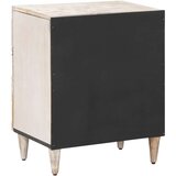  Posteljna omarica Bela 50 x 33 x 60 cm Masiven les manga, (5000210720) | Shoptok.si