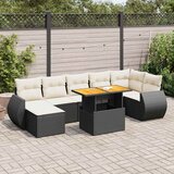 vidaXL 8-dijelni set vrtnih sofa od poliratana s jastucima crni | shoptok.hr