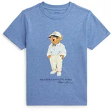 Polo Ralph Lauren Majica boja pijeska / plava melange / višnja