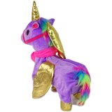 Mascot Horse Interactive Unicorn Purple Golden Wings | shoptok.hr