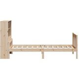 vidaXL Knjižna postelja brez vzmetnice 100x200 cm trdna borovina | Shoptok.si