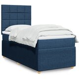 Maison Chic Box spring postelja - Vzmetna postelja z vzmetnico modra 90x190 cm blago SL23062, (21880589) | Shoptok.si