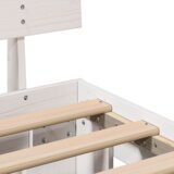vidaXL krevetna konstrukcija bijelo 75 x 190 cm čvrsta borova drva | shoptok.hr