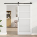 vidaXL Notranja vrata s steklom "ORKDAL" bela 93x202x4 cm u