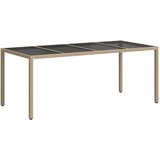  Stol za vrt Bež 190 x 90 x 75 cm poliratan | Eponuda.ba