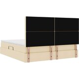  Postelja s shranjevanjem Krema 180 x 200 cm Umjetno usnje, (5000105192) | Shoptok.si